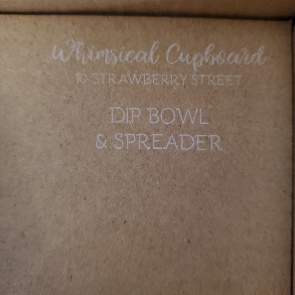 10 strawberry street ghost dip bowl and spreader - Picture 3 of 3